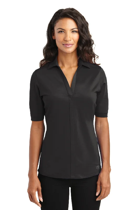 Casual Classic Design Casual Classic Design Ogio Womens Metro Moisture Wicking Short Sleeve Polo Shirt - Blacktop Casual Classic Design Casual Classic Design Ogio Womens Metro Moisture Wicking Short Sleeve Polo Shirt - Blacktop