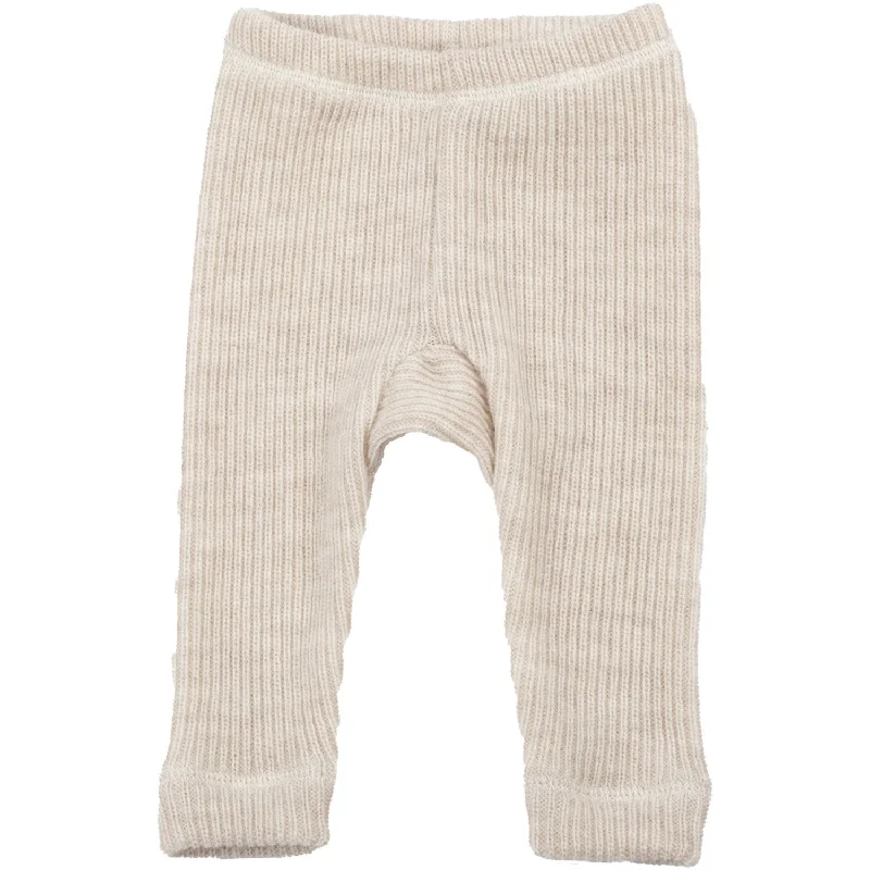 Simple And Comfortable Style Simple And Comfortable Style Joha Wool Creme Leggings
