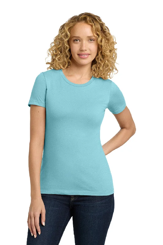 Casual Classic Design Casual Classic Design Next Level Womens Boyfriend Fine Jersey Short Sleeve Crewneck T-Shirt - Cancun Blue