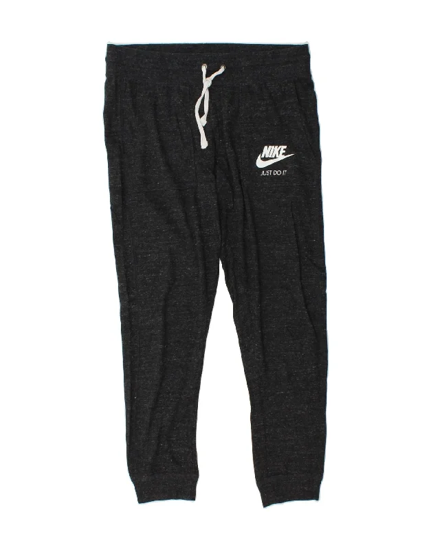 Elegant Lapel Style Elegant Lapel Style NIKE Womens Tracksuit Trousers Joggers UK 14 Medium Black Flecked