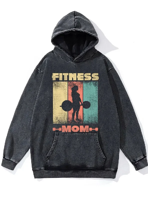 Simple Versatile Style Simple Versatile Style Fitness Mom Washed Gym Hoodie