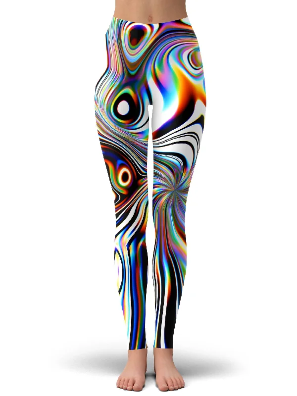 Casual Sports Style Casual Sports Style Oil Aura Leggings