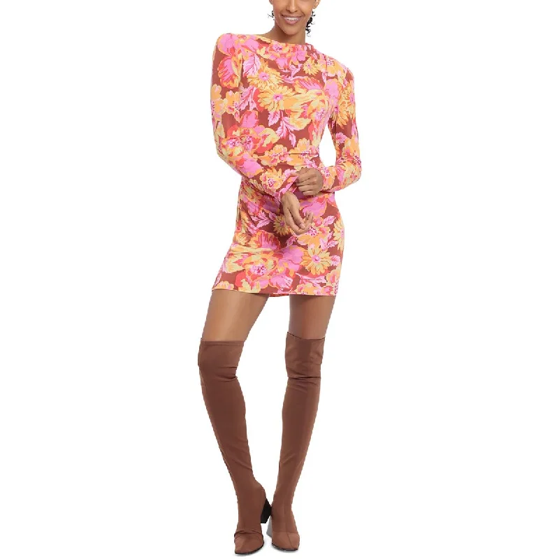 Elegant And Noble Style Elegant And Noble Style Donna Morgan Womens Printed Gathered Bodycon Dress