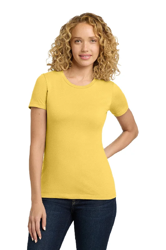 Casual Sports Suit Casual Sports Suit Next Level Womens Boyfriend Fine Jersey Short Sleeve Crewneck T-Shirt - Banana Cream Yellow