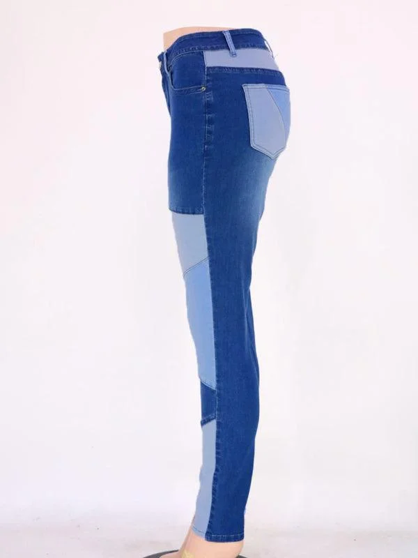 Simple Casual Feeling Simple Casual Feeling Women High Waist Skinny Jeans