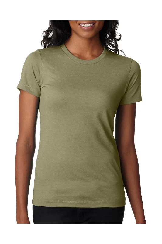 Simple Fashion Style Simple Fashion Style Next Level Womens CVC Jersey Short Sleeve Crewneck T-Shirt - Light Olive Green - Closeout Simple Fashion Style Simple Fashion Style Next Level Womens CVC Jersey Short Sleeve Crewneck T-Shirt - Light Olive Green - Closeout