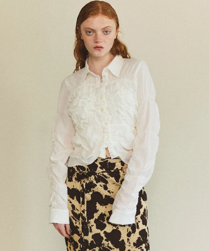 Romantic Off-Shoulder Style Romantic Off-Shoulder Style 【25SPRING PRE-ORDER】Shirring Bustier Shirt Romantic Off-Shoulder Style Romantic Off-Shoulder Style 【25SPRING PRE-ORDER】Shirring Bustier Shirt