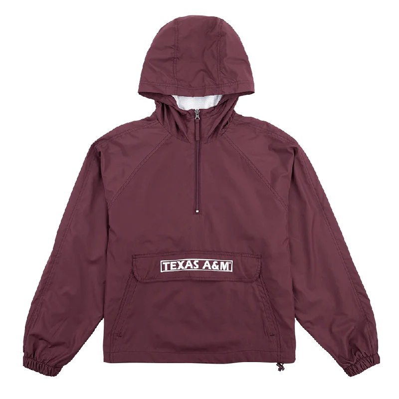 Personalized Text Personalized Text Texas A&M Jasmin Quarter Zip Pullover Hoodie