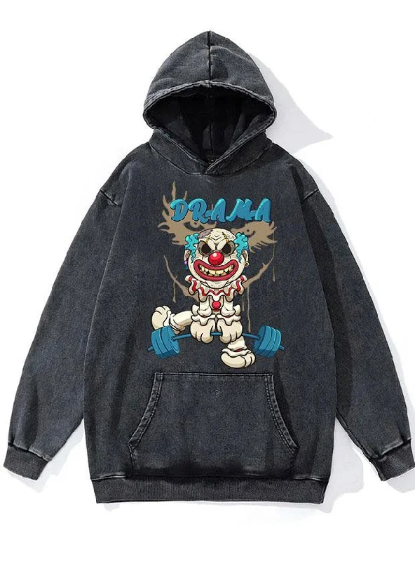 Simple Casual Wear Simple Casual Wear Drama WASHED GYM HOODIE