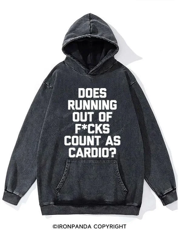 Retro Wear Trend Retro Wear Trend DOES RUNNING OUT OF FUCKS COUNT AS CARDIO WASHED GYM HOODIE Retro Wear Trend Retro Wear Trend DOES RUNNING OUT OF FUCKS COUNT AS CARDIO WASHED GYM HOODIE