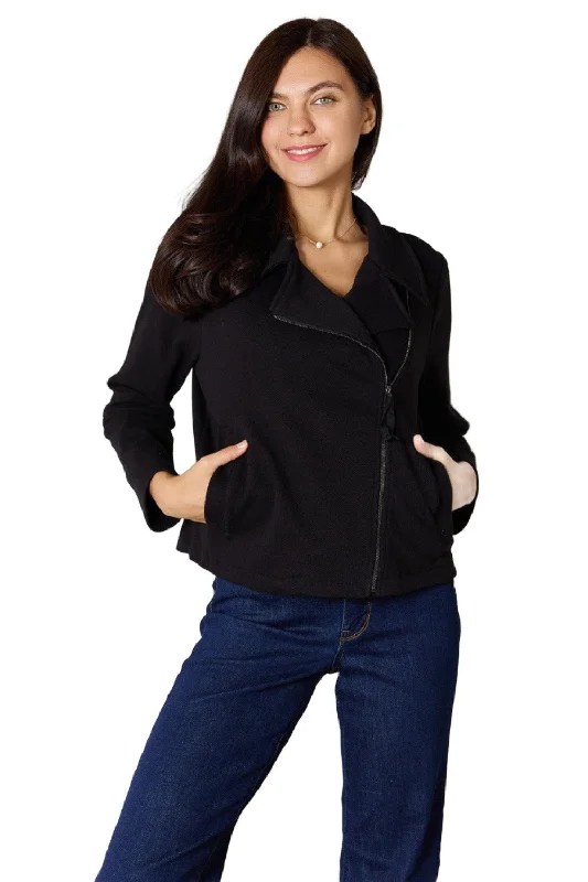 Simple Cotton Style Simple Cotton Style Culture Code Full Size Zip-Up Jacket with Pockets Simple Cotton Style Simple Cotton Style Culture Code Full Size Zip-Up Jacket with Pockets
