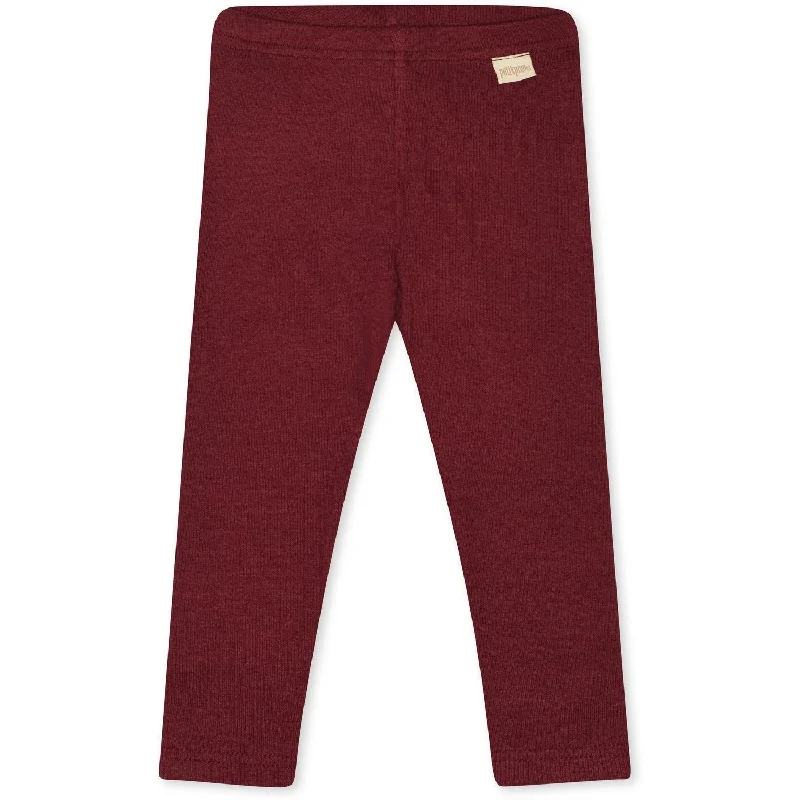 Simple Daily Wear Simple Daily Wear Petit Piao Dark Cherry Leggings Modal