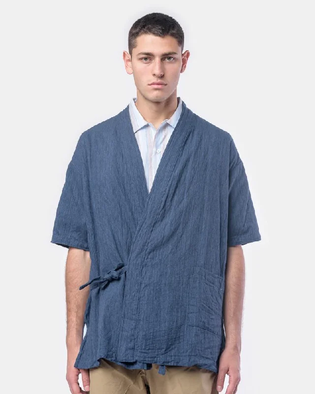 Simple Fresh Feeling Simple Fresh Feeling Onsen Cardigan in Blue