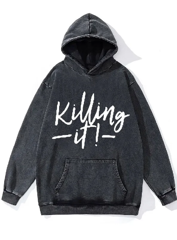 Trendy Clothing Trendy Clothing Killing It Washed Gym Hoodie