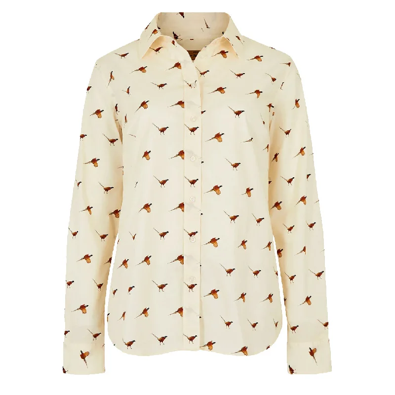 Elegant And Unique Charm Elegant And Unique Charm Dubarry Womens Calamint Pheasant Print L/S Shirt Cream Elegant And Unique Charm Elegant And Unique Charm Dubarry Womens Calamint Pheasant Print L/S Shirt Cream