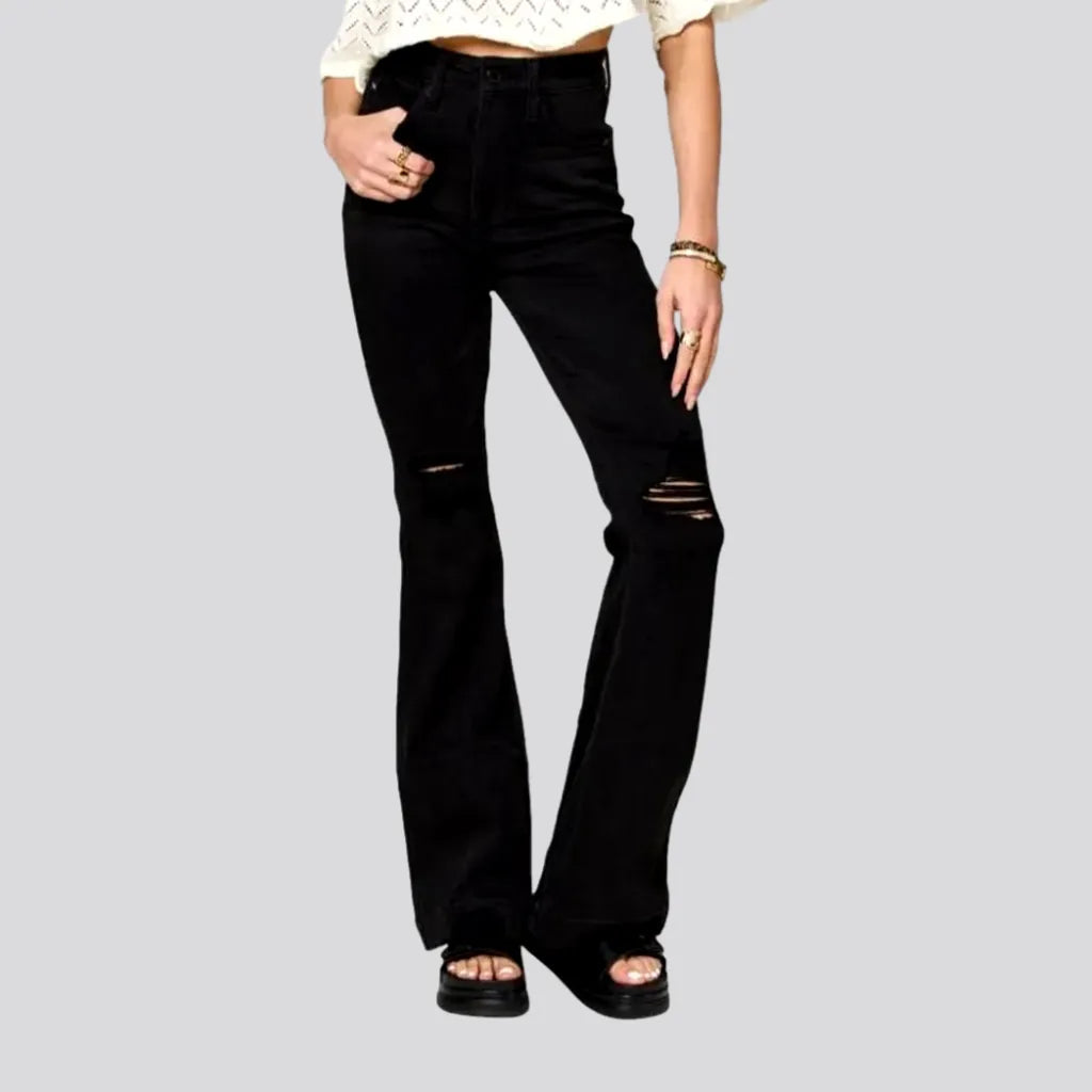Elegant Long Skirt Elegant Long Skirt Ripped-knees women's bootcut jeans