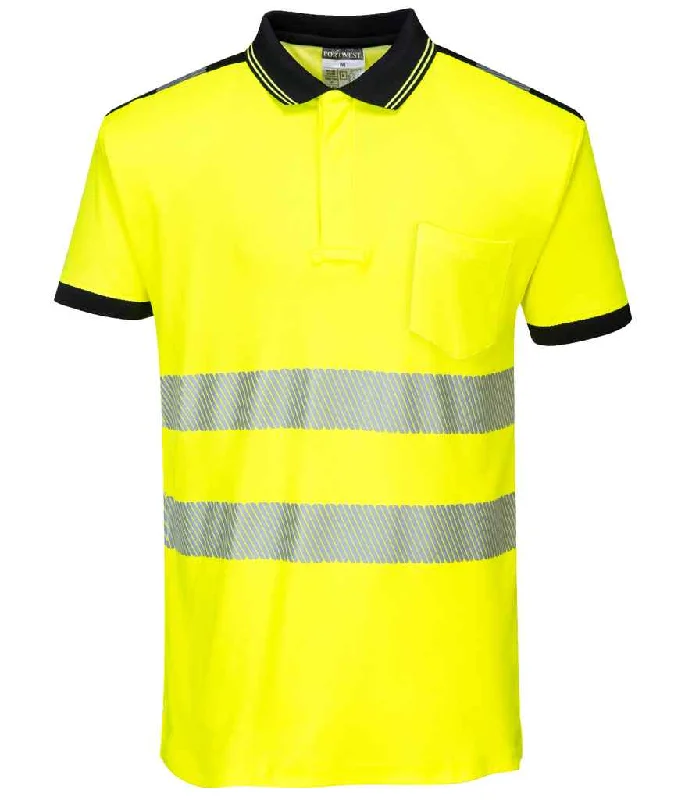 Elegant Long Skirt Style Elegant Long Skirt Style Portwest PW3 Hi-Vis Polo Shirt | Yellow/Black