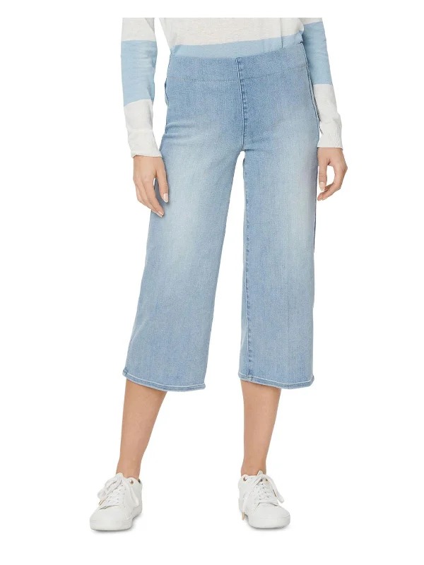 Romantic Lightness Romantic Lightness Womens Denim Wide Leg Capri Jeans