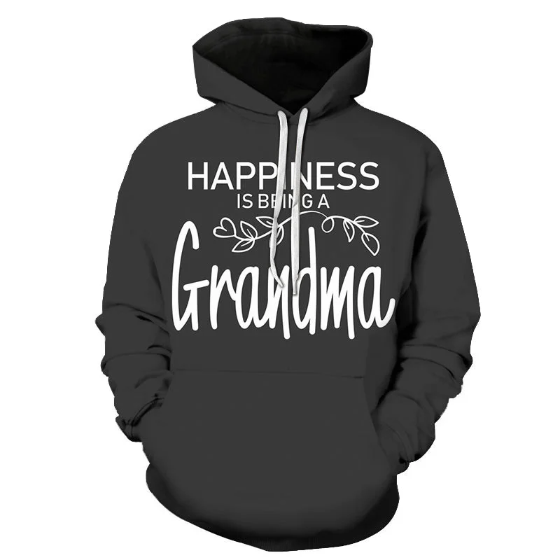 Simple Design Sense Simple Design Sense Happiness Black Grandma 3D - Sweatshirt, Hoodie, Pullover Simple Design Sense Simple Design Sense Happiness Black Grandma 3D - Sweatshirt, Hoodie, Pullover