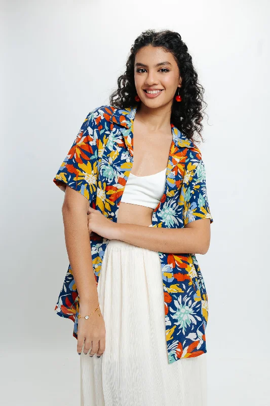 Bold Luxe Style Bold Luxe Style Multi Printed Viscose Shirt