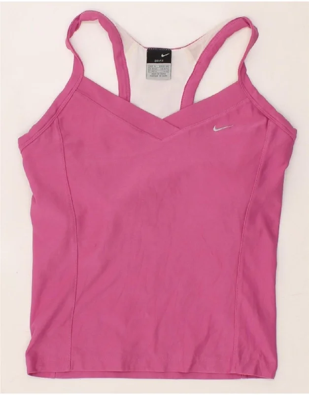 Elegant And Unique Design Elegant And Unique Design NIKE Womens Dri Fit Crop Vest Top UK 10/12 Medium Pink Polyester Elegant And Unique Design Elegant And Unique Design NIKE Womens Dri Fit Crop Vest Top UK 10/12 Medium Pink Polyester