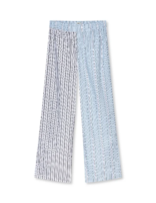 Romantic Off-Shoulder Style Romantic Off-Shoulder Style Yarpo Dagur Pants Block, Pinstripe Mix Romantic Off-Shoulder Style Romantic Off-Shoulder Style Yarpo Dagur Pants Block, Pinstripe Mix