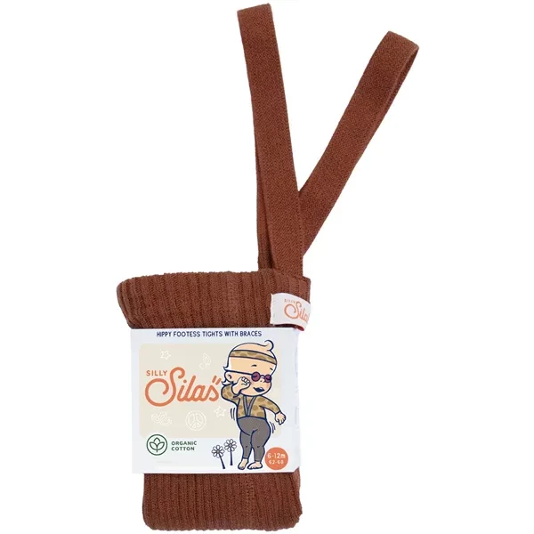 Urban Wear Trends Urban Wear Trends Silly Silas Hippy Footless Tights Cinnamon