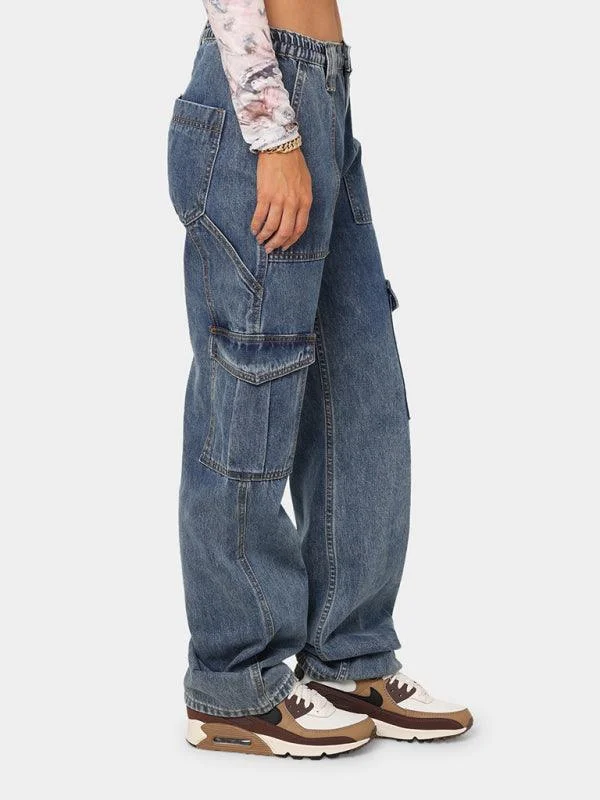 Romantic Tulle Skirt Romantic Tulle Skirt Women Wide Legs Cargo Jeans