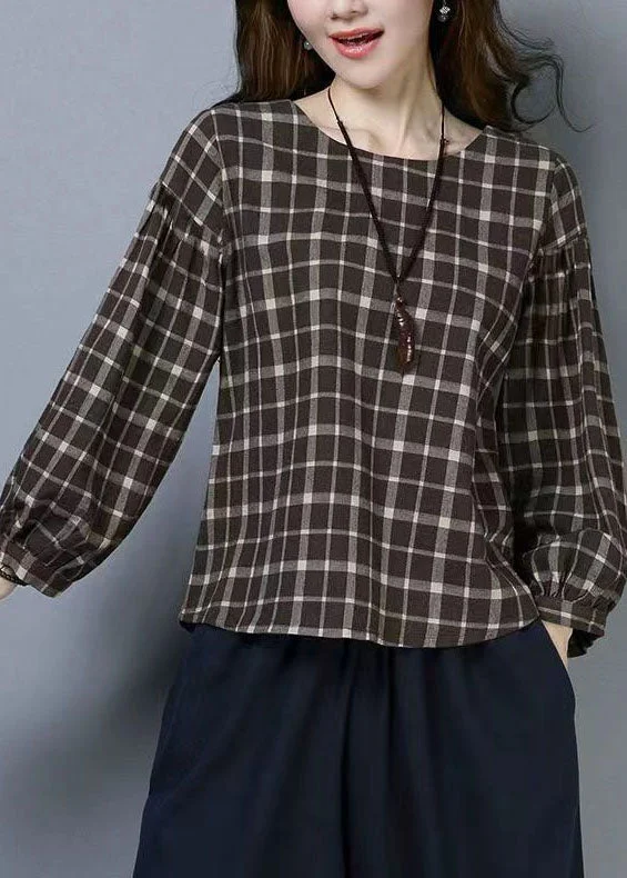 Personalized Graphic Design Personalized Graphic Design Casual Plaid O Neck Patchwork Cotton T Shirts Tops Long Sleeve Personalized Graphic Design Personalized Graphic Design Casual Plaid O Neck Patchwork Cotton T Shirts Tops Long Sleeve