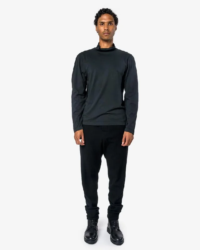 Personalized Creativity Personalized Creativity Jersey Turtleneck in Black Army