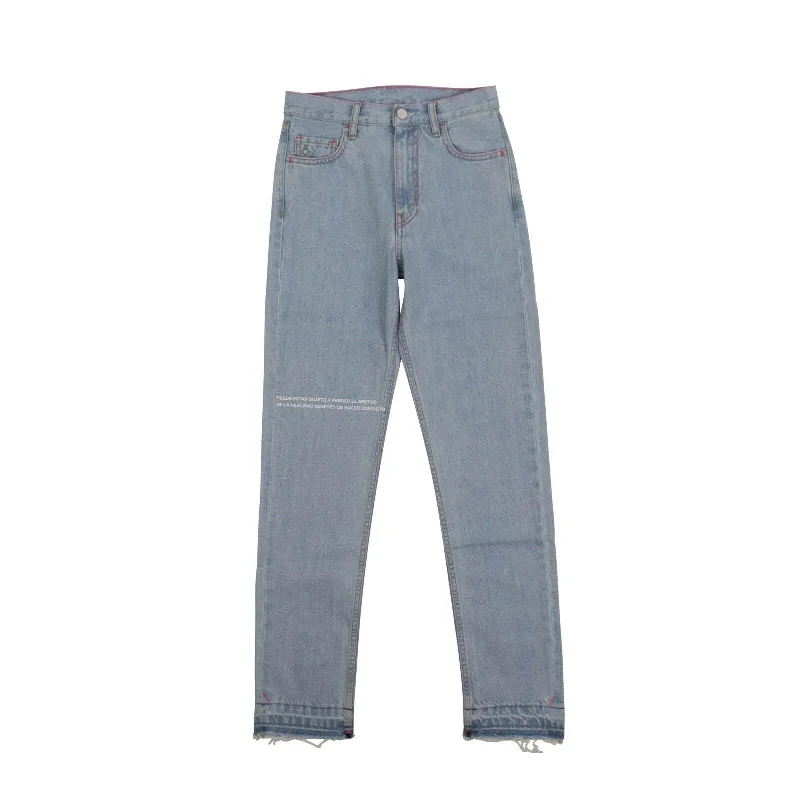 Casual Version Casual Version Women's Bleached Denim Slim Jeans - Light Blue