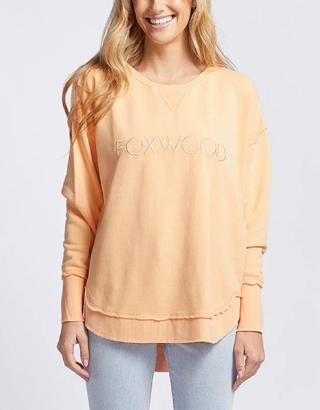 Simple Classic Style Simple Classic Style Simplified Crew - Melon