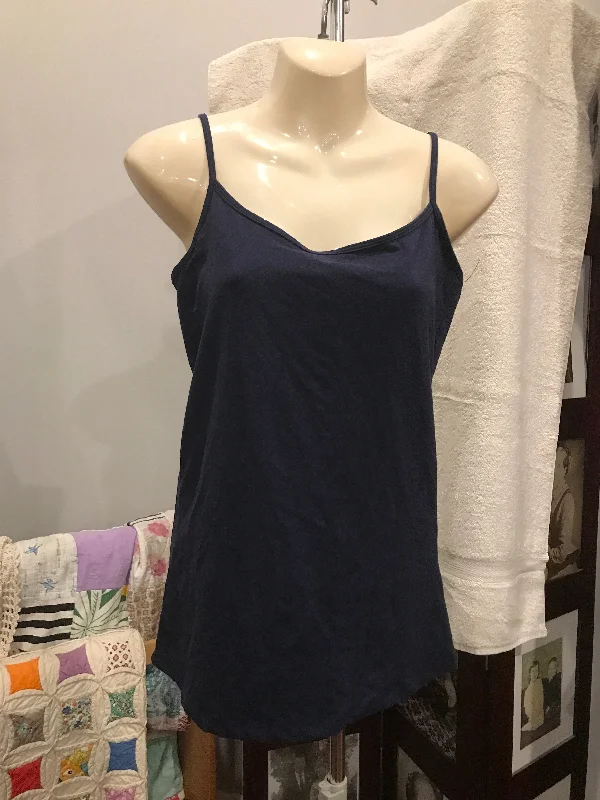 Bold Luxe Style Bold Luxe Style Navy Blue "Halogen" Spaghetti Strap Top