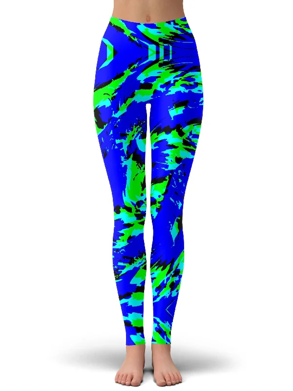 Simple Design Skirt Simple Design Skirt Sea Splatter Rave Graffiti Leggings