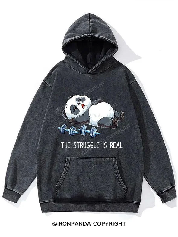 Casual Shopping Casual Shopping THE STRUGGLE IS REAL WASHED GYM HOODIE