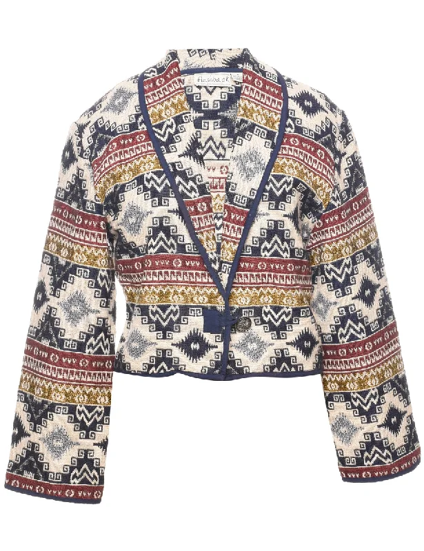 Romantic Fresh Style Romantic Fresh Style Aztec Print Tapestry Jacket - M
