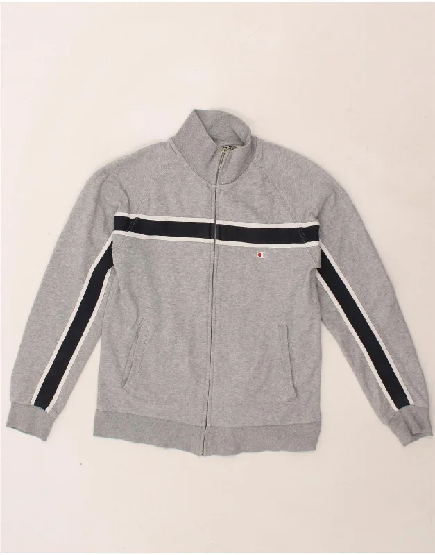 Unique Personality Unique Personality CHAMPION Womens Tracksuit Top Jacket UK 10 Small Grey Colourblock Cotton Unique Personality Unique Personality CHAMPION Womens Tracksuit Top Jacket UK 10 Small Grey Colourblock Cotton