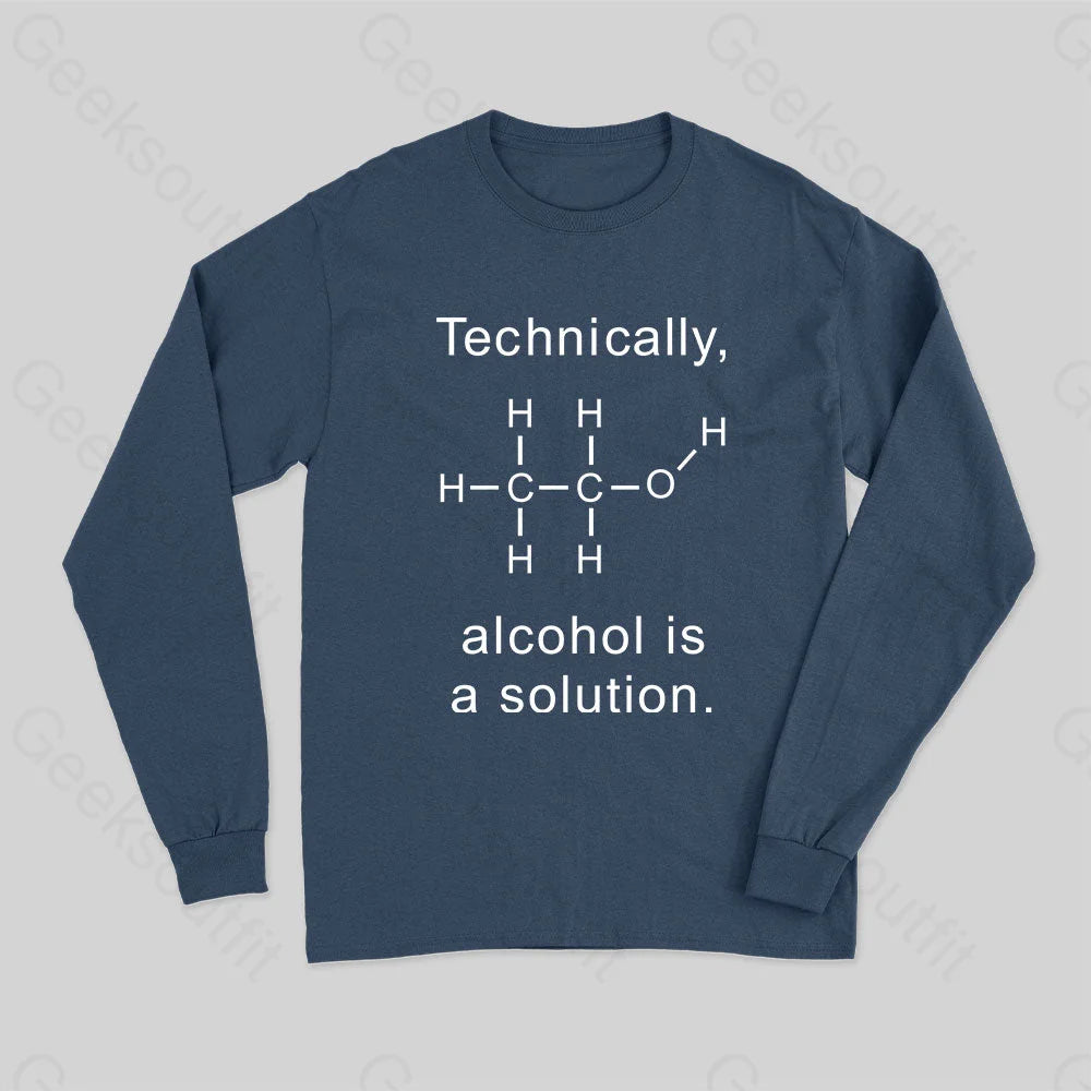 Romantic Tulle Skirt Romantic Tulle Skirt Alcohol Is A Solution Long Sleeve T-Shirt