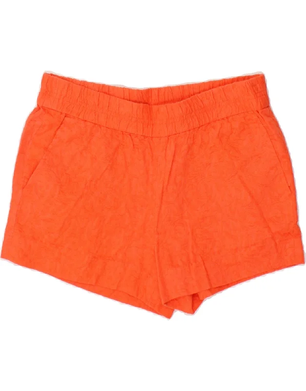 Elegant And Simple Elegant And Simple J. CREW Womens Sport Shorts US 2 XS Orange Paisley Cotton Elegant And Simple Elegant And Simple J. CREW Womens Sport Shorts US 2 XS Orange Paisley Cotton