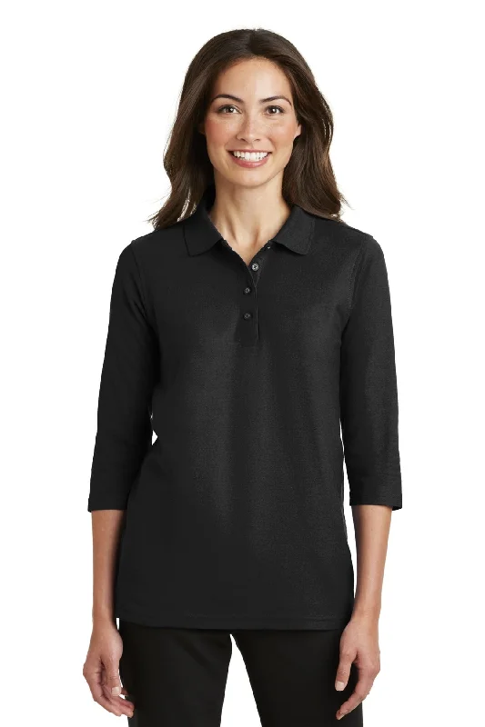 Cozy Wear Cozy Wear Port Authority Ladies Silk Touch™ 3/4-Sleeve Polo. L562