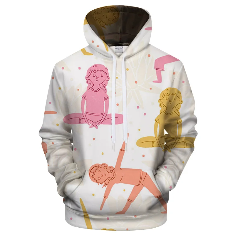 Urban Wear Trends Urban Wear Trends Yoga Fun 3D Sweatshirt Hoodie Pullover