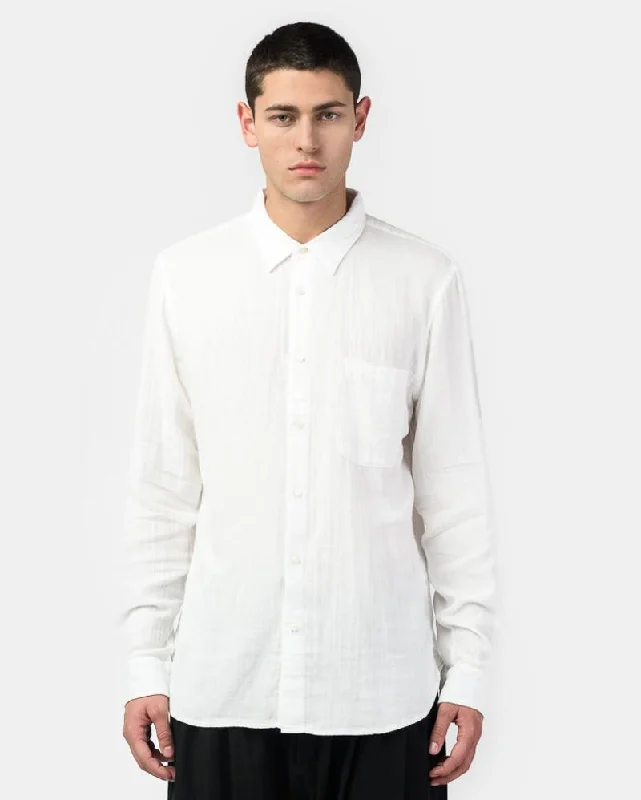 Casual Denim Style Casual Denim Style French Seam Double Gauze in White