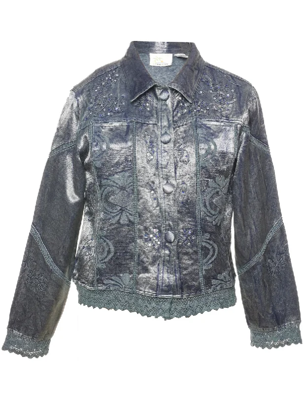 Cool Retro Streetwear Cool Retro Streetwear Sequined Evening Jacket - L