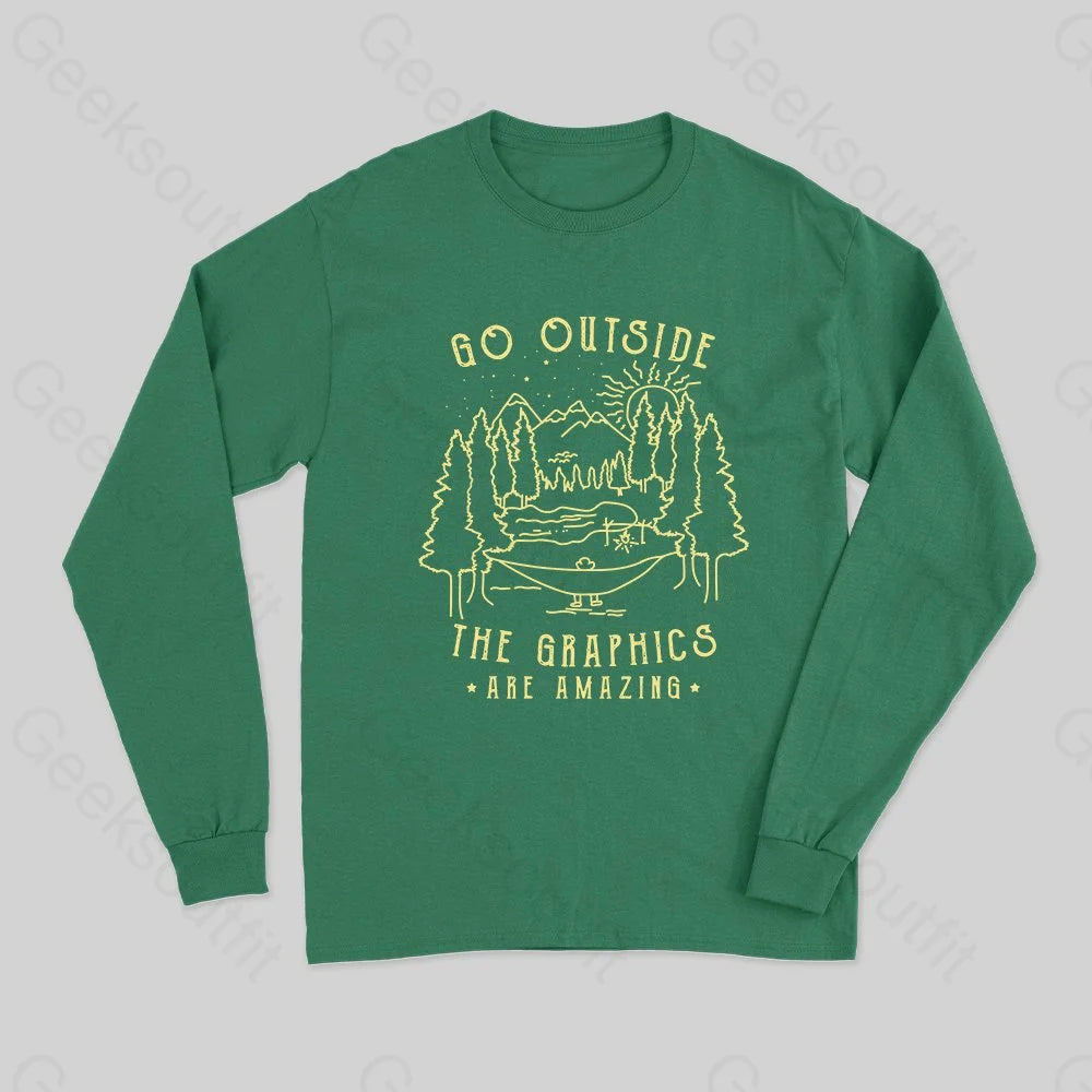 Elegant Long Skirt Style Elegant Long Skirt Style Go Outside The Graphics Long Sleeve T-Shirt