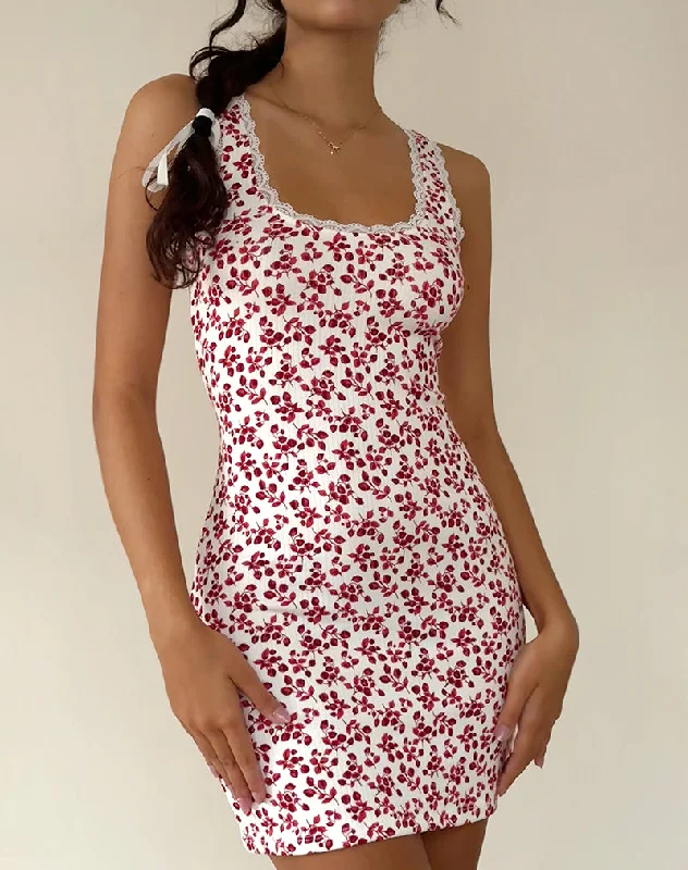 Romantic Wave Skirt Romantic Wave Skirt Camina Dress in Summer Strawberry Off White