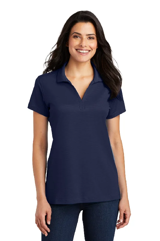Casual And Relaxed Style Casual And Relaxed Style Port Authority Womens Rapid Dry Moisture Wicking Short Sleeve Polo Shirt - True Navy Blue