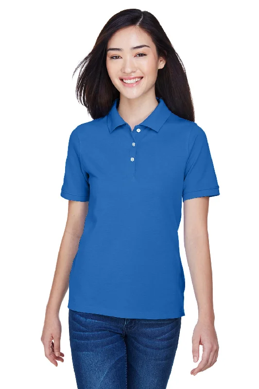 Personalized Design Jacket Personalized Design Jacket Harriton Womens Easy Blend Wrinkle Resistant Short Sleeve Polo Shirt - True Royal Blue Personalized Design Jacket Personalized Design Jacket Harriton Womens Easy Blend Wrinkle Resistant Short Sleeve Polo Shirt - True Royal Blue