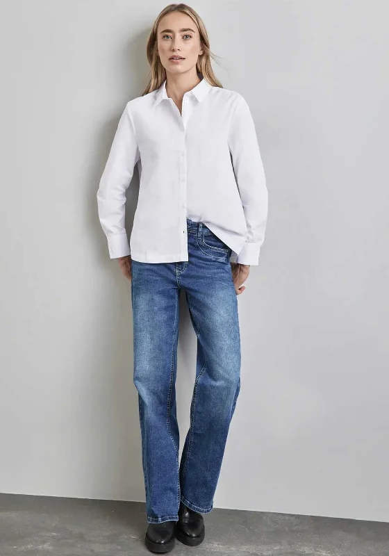 Comfortable Outfits Comfortable Outfits Street One Button Up Shirt, White