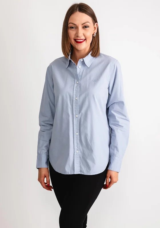 Simple And Color Simple And Color Guess Womens Oversized Jeans Logo Shirt, Light Blue Simple And Color Simple And Color Guess Womens Oversized Jeans Logo Shirt, Light Blue