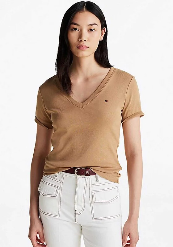 Elegant Lapel Style Elegant Lapel Style Tommy Hilfiger Cody Slim Fit T Shirt, Brown
